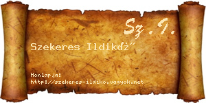 Szekeres Ildikó névjegykártya